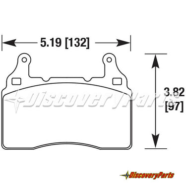 Carbotech C7 2014-19 Corvette Z51 Front Brake Pad Set CT1474
